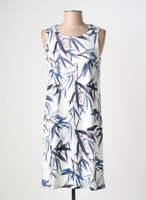 Rochie midi imprimeu fantezie fără mâneci alb ESPRIT DE LA MER femme