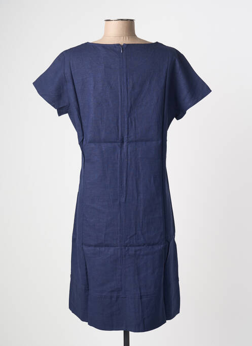 Rochie midi închidere cu fermoar la spate mâneci scurte albastru ESPRIT DE LA MER femme