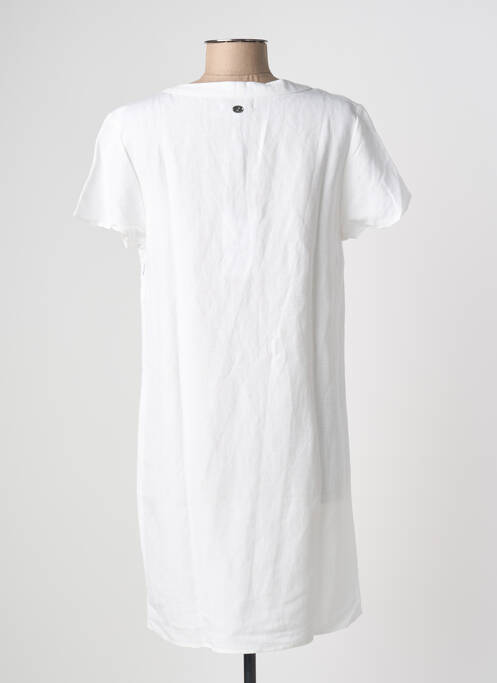 Rochie scurtă mâneci scurte mâneci scurte alb ESPRIT DE LA MER femme