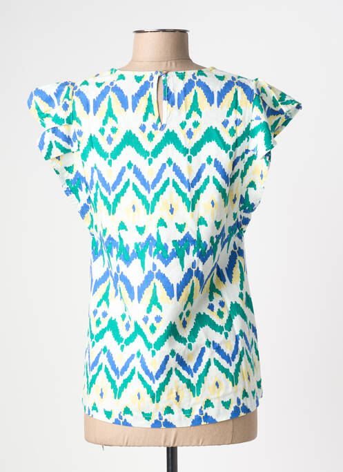 Top imprimeu fantezie mâneci scurte alb ÉTYMOLOGIE femme