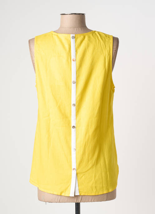 Top fără mâneci fără mâneci galben ESPRIT DE LA MER femme