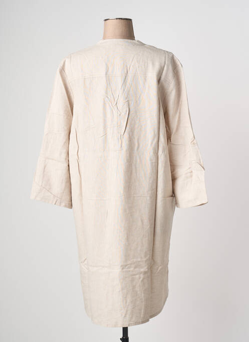 Rochie midi mâneci lungi mâneci lungi bej ESPRIT DE LA MER femme