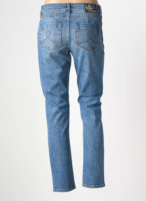 Blugi cu croială slim elasticitate mărime normală albastru ÉTYMOLOGIE femme