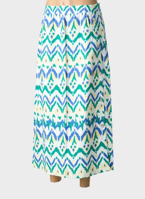 Fustă lungă imprimeu fantezie alb ÉTYMOLOGIE femme