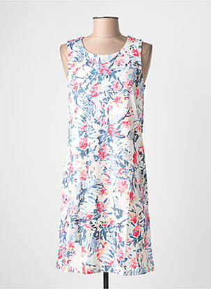 Rochie midi imprimeu fantezie fără mâneci alb ESPRIT DE LA MER femme