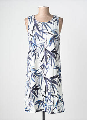 Rochie midi imprimeu fantezie fără mâneci albastru ESPRIT DE LA MER femme