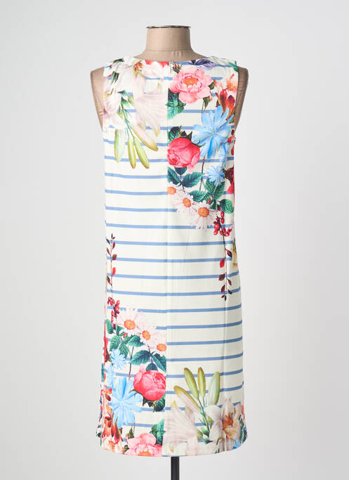 Rochie midi imprimeu fantezie fără mâneci alb ESPRIT DE LA MER femme