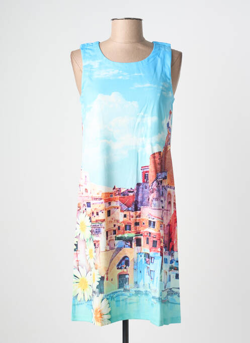 Rochie midi imprimeu fantezie fără mâneci albastru ESPRIT DE LA MER femme