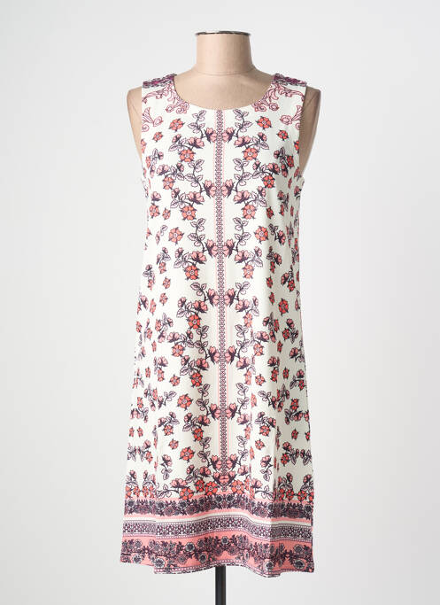 Rochie midi imprimeu fantezie fără mâneci alb ESPRIT DE LA MER femme