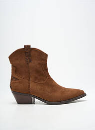 Botine/ghete vârf ascuțit toc de 4 la 6 cm maro FINDLAY femme