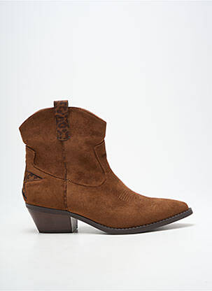 Botine/ghete vârf ascuțit toc de 4 la 6 cm maro FINDLAY femme