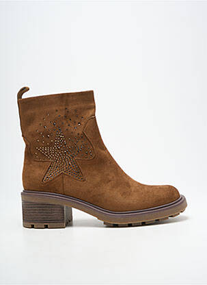 Botine/ghete toc mic toc de 4 la 6 cm maro FINDLAY femeie