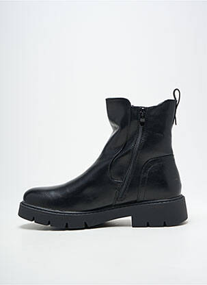 Botine/ghete toc mic toc de 4 la 6 cm negru ERYNN femeie