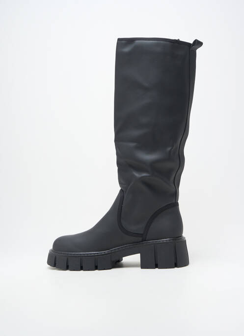 Cizme vârf rotund toc de 4 la 6 cm negru STEPHAN  femme