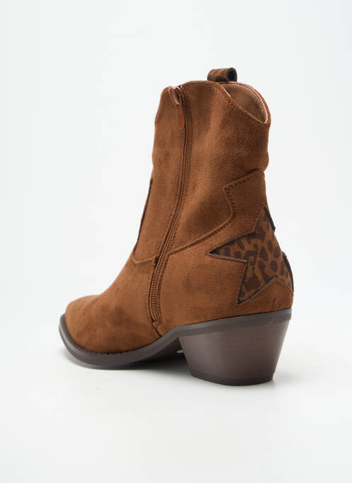 Botine/ghete vârf ascuțit toc de 4 la 6 cm maro FINDLAY femme