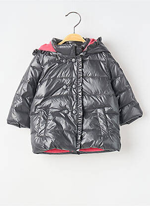 Geacă matlasată gri 3 POMMES fată