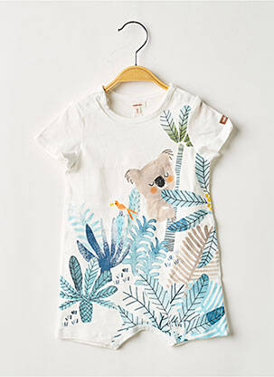 Salopetă scurtă alb CATIMINI băiat