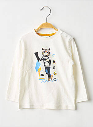 Tricou alb 3 POMMES băiat