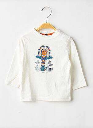 Tricou alb 3 POMMES băiat