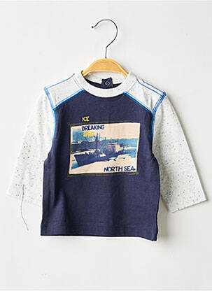 Tricou albastru 3 POMMES băiat