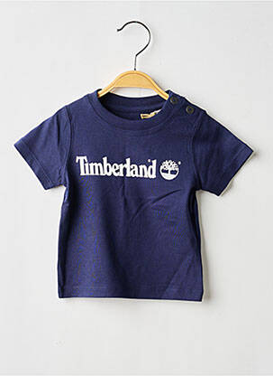 Tricou serigrafie flockată mâneci scurte albastru TIMBERLAND băiat