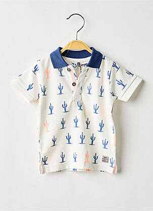 Polo alb 3 POMMES băiat