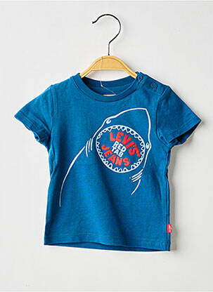 Tricou croială dreaptă mâneci scurte albastru LEVI'S băiat