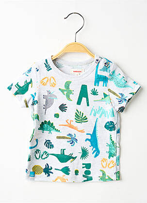 Tricou croială dreaptă mâneci scurte gri CATIMINI băiat