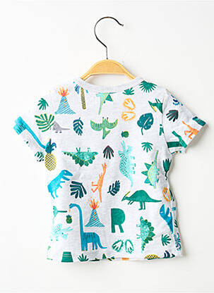 Tricou croială dreaptă mâneci scurte gri CATIMINI băiat