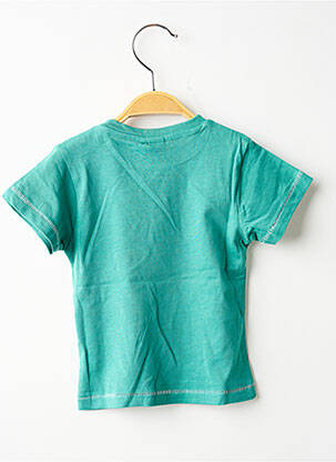 Tricou țesătură jersey mâneci scurte verde 3 POMMES băiat