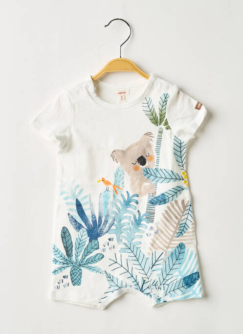 Salopetă scurtă alb CATIMINI băiat