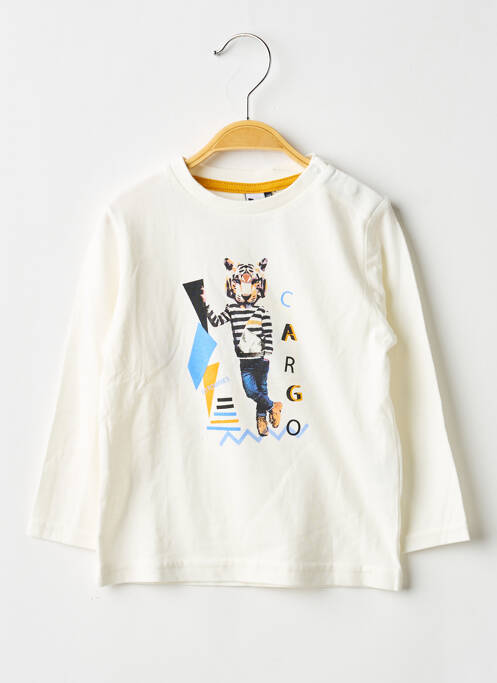 Tricou alb 3 POMMES băiat