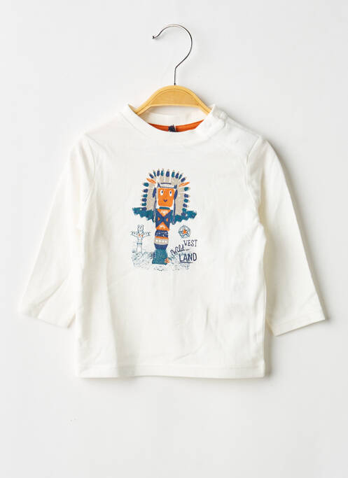 Tricou alb 3 POMMES băiat