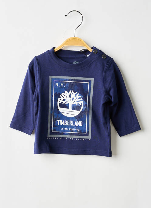 Tricou mâneci lungi mâneci lungi albastru TIMBERLAND garcon