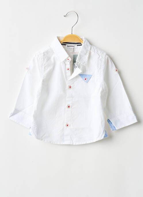Cămașă cu mâneci lungi alb 3 POMMES băiat