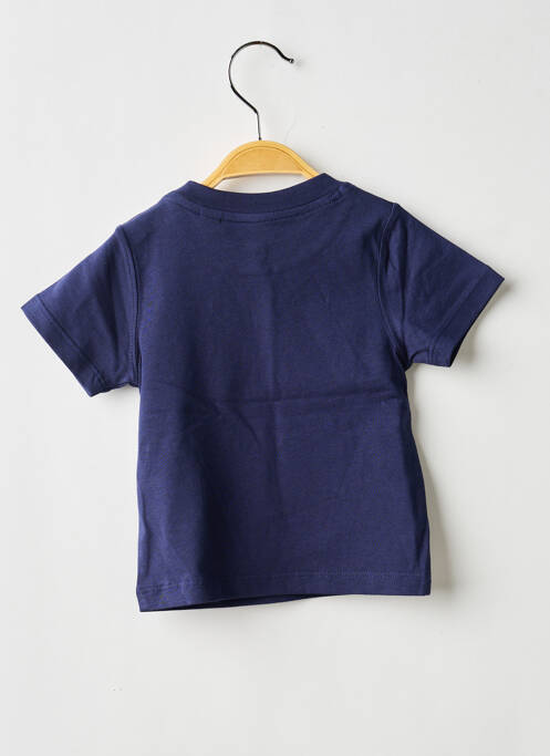 Tricou serigrafie flockată mâneci scurte albastru TIMBERLAND garcon