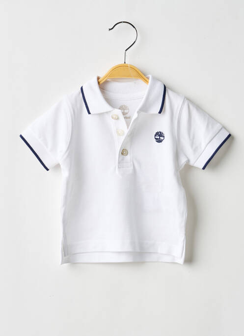 Polo croială dreaptă mâneci scurte alb TIMBERLAND garcon