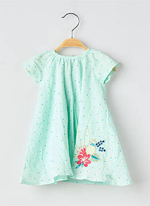 Rochie midi mâneci scurte mâneci scurte verde CATIMINI fată