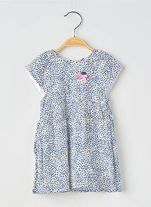 Rochie midi mâneci scurte mâneci scurte albastru 3 POMMES fată
