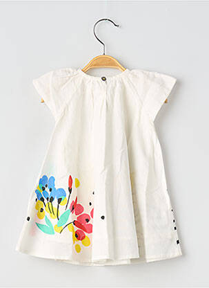 Rochie midi mâneci scurte mâneci scurte bej CATIMINI fată