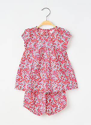 Set șort țesătură poplin roșu ABSORBA fată