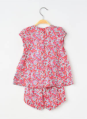 Set șort țesătură poplin roșu ABSORBA fată