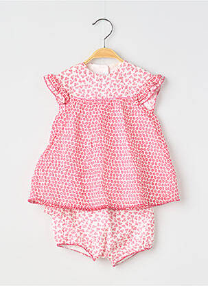 Set șort țesătură poplin roșu ABSORBA fată
