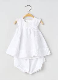 Set șort țesătură poplin alb ABSORBA fille