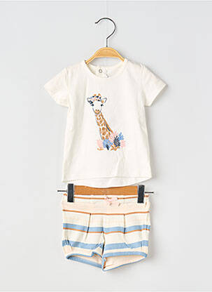 Set șort bej ABSORBA fată