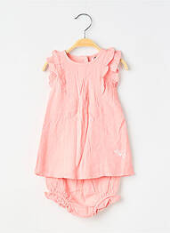 Set șort țesătură poplin roz 3 POMMES fille