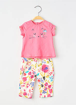 Set pantaloni tip de tricou roz CATIMINI fată