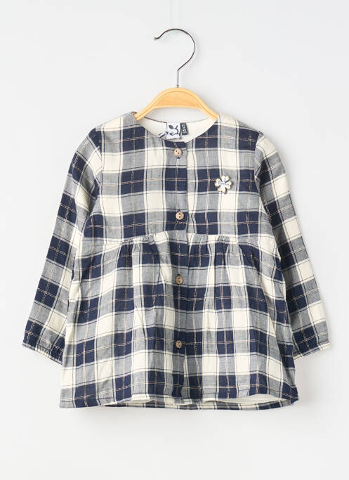 Tunică mâneci lungi albastru 3 POMMES fată