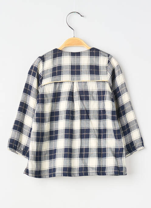 Tunică mâneci lungi albastru 3 POMMES fată