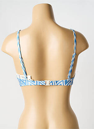 Sutien de costum de baie elasticitate top triunghiuri albastru WATERCULT femeie